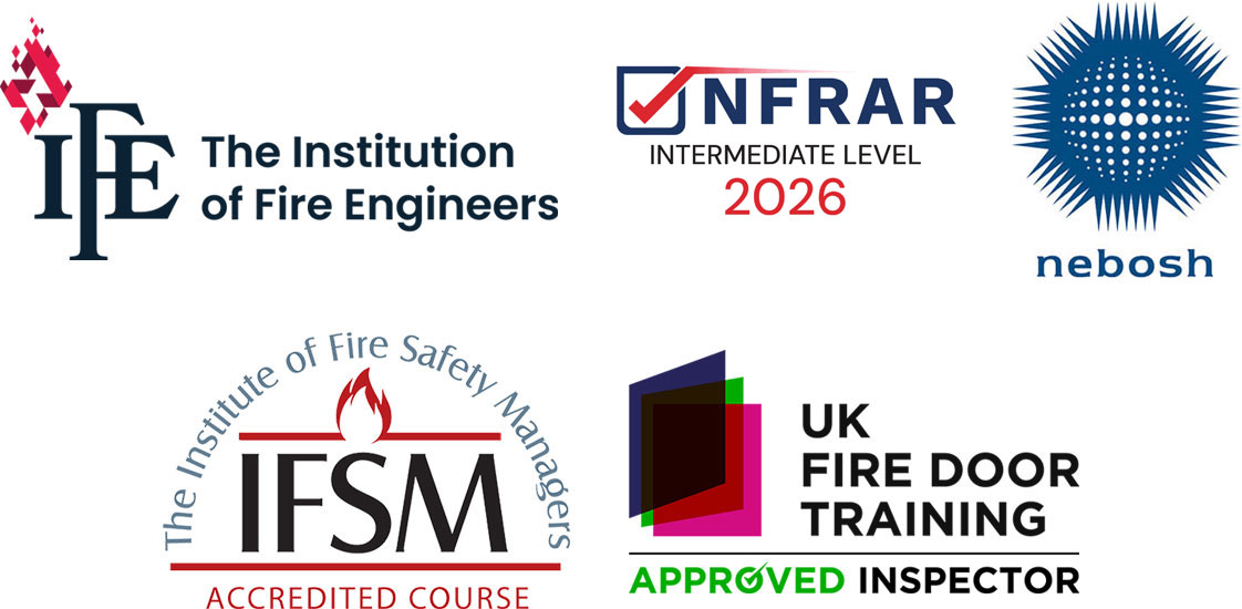 Institute of Fire Engineers, NFRAR Intermediate Level 2026, Nebosh, IFSM Accredited Course, UK Fire Door Training Approved Inspector